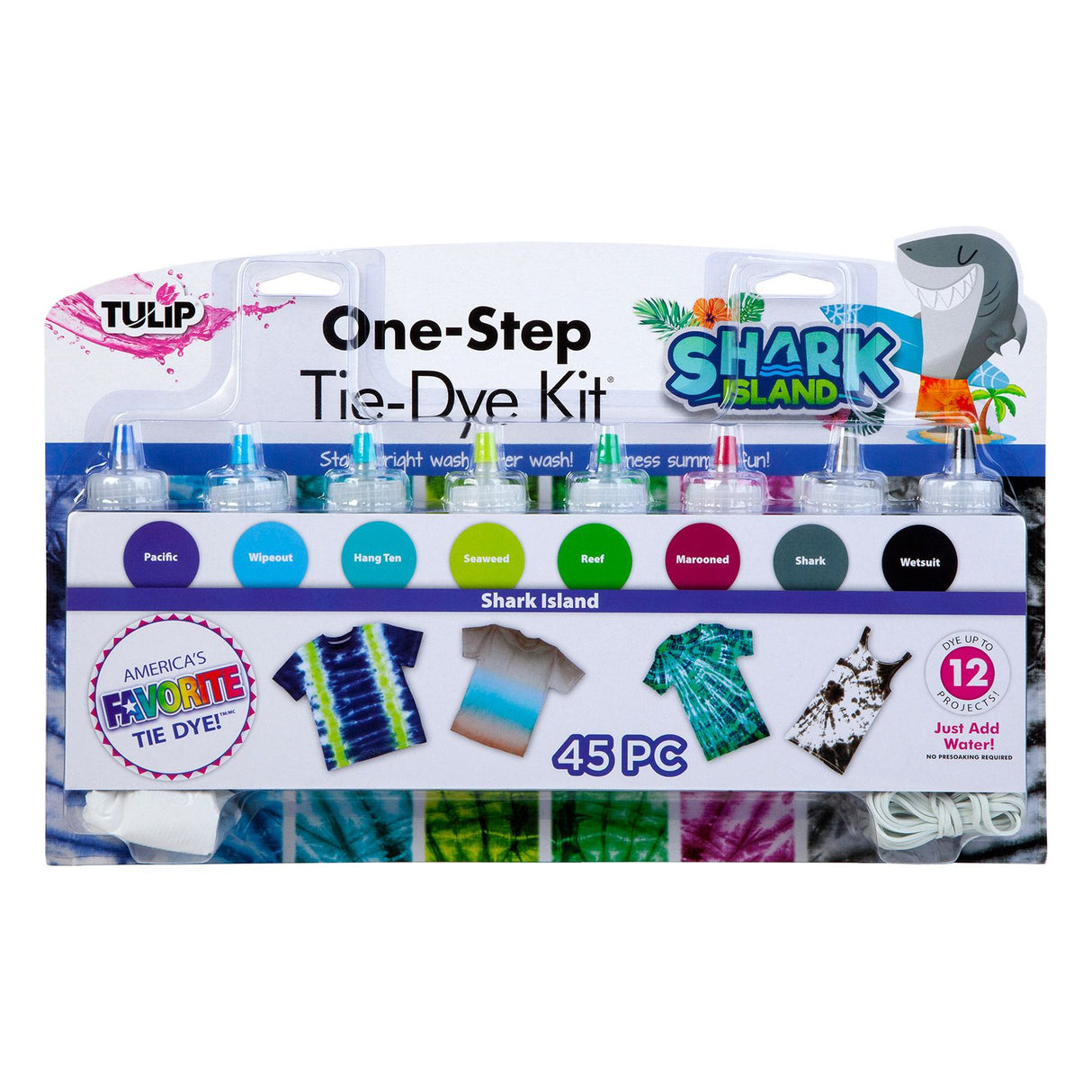 Tulpe Ein-Schritt-Batik-Tulpe • Batik-Set Shark Island 8 Farben