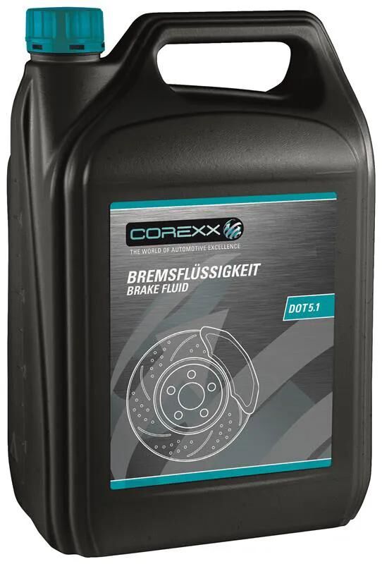 Corexx Bremsflüssigkeit Dot 5.1 Bremsflüssigkeit Dot5.1 5ltr. kann