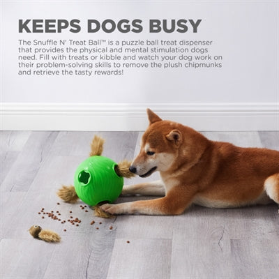 Outward Hound Nina Ottosson Hund Snuffle n' Treat Ball grün