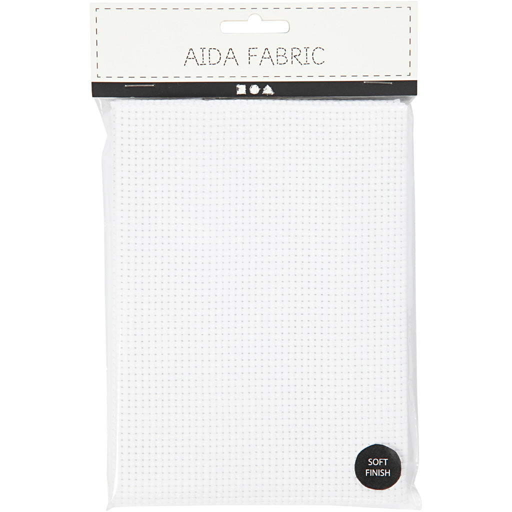 Kreativfirma Aida White 35 Quadrate pro 10 cm, 50x50 cm