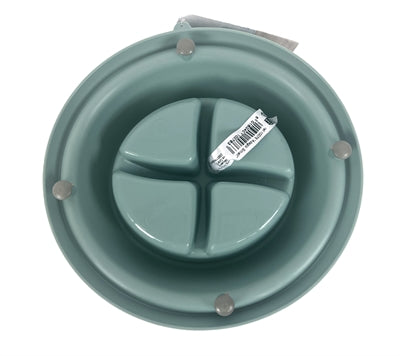 Glückliches Haustier verrückt nach Haustieren, die Eimer Adagio Slow Feeder Sage Green füttern
