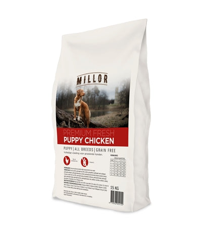 Millor Premium extrudiert frische Welpen -Hühnchen -Getreide kostenlos