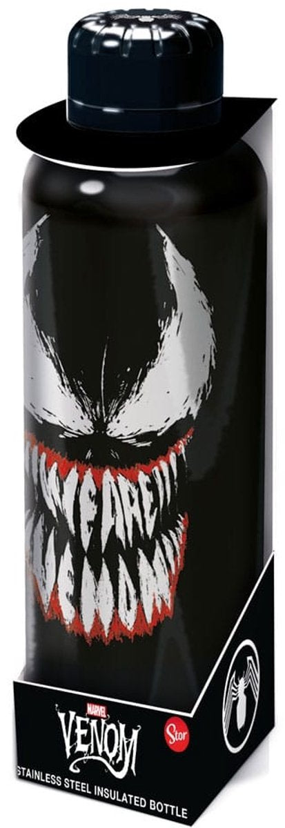 Stor marvel - venom - roestvrijstalen wasserflaschen - gezicht van venom - 500ml -