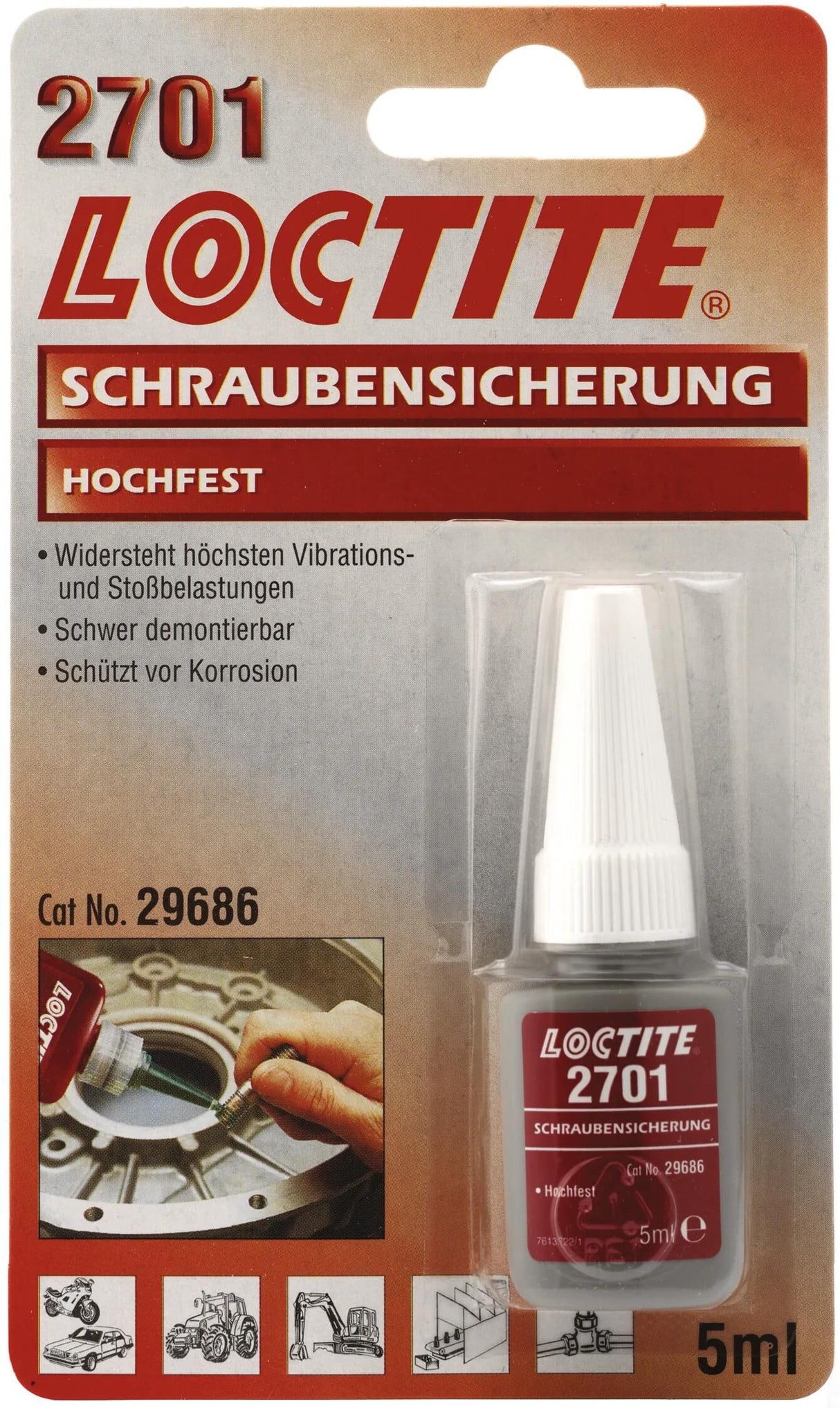 Loctite Schraubenschutz 2701 Schraubensicherung 5 ml hochfest