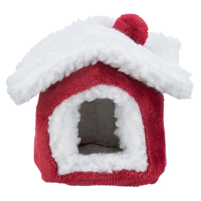 Trixie Xmas Kuschelhöhlenmaus Hamster rot weiß