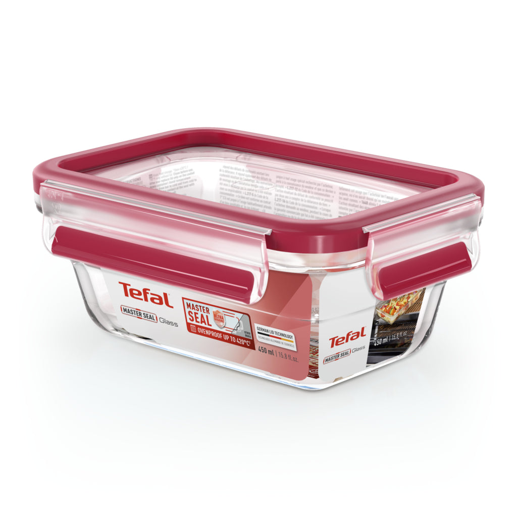 Tefal n1040510 Masterseal Glas-Frischhaltebehälter 0,45 l