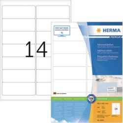Markenlos ohne Marke Herma Prem. Adr.etik. 99,1x38,1 100 Blatt DIN A4 1400 Stück 4678