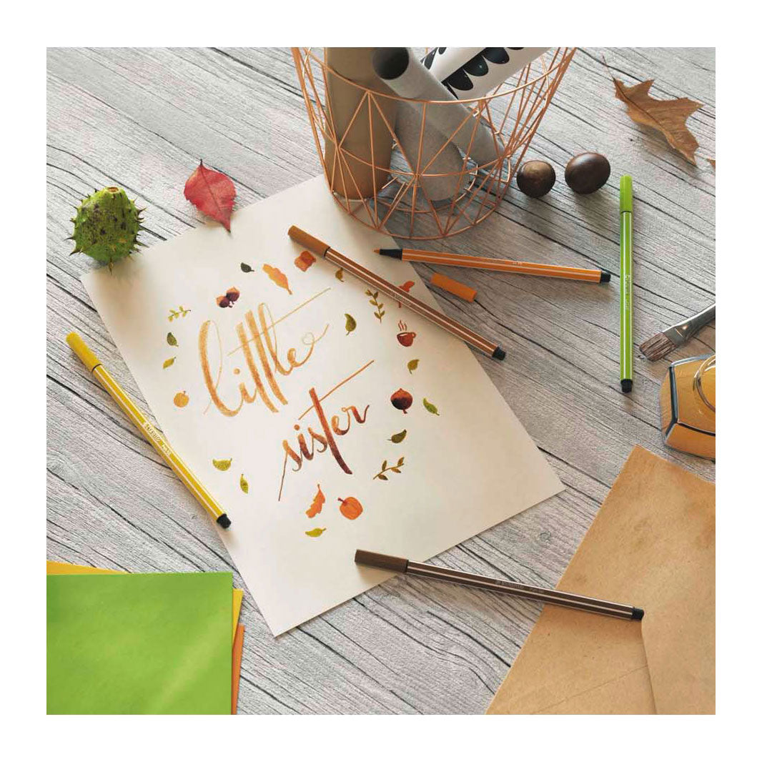 Stabilo Pen 68 - Filzstift - Mittelkaltgrau (68 95)