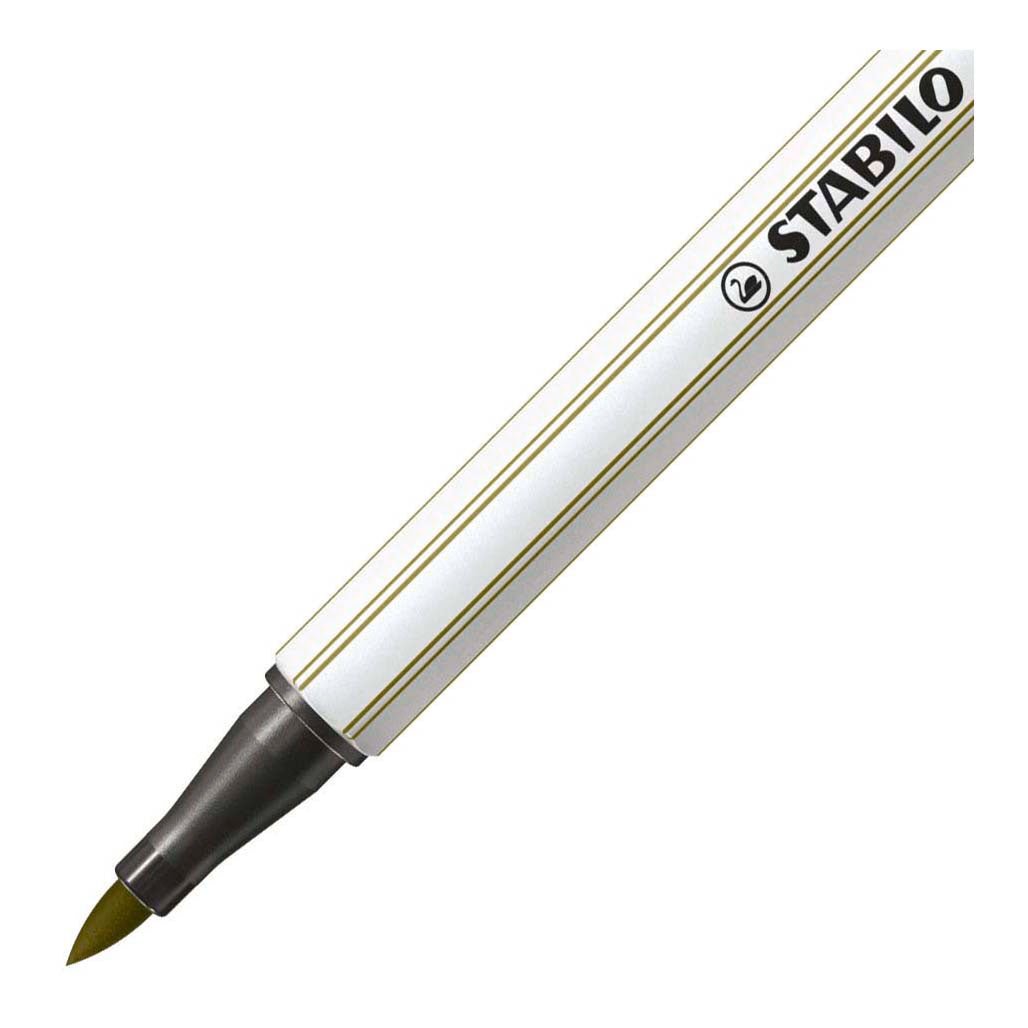 Stabilo Pen 68 Pinsel - Filzstift - Schlammgrün (37)