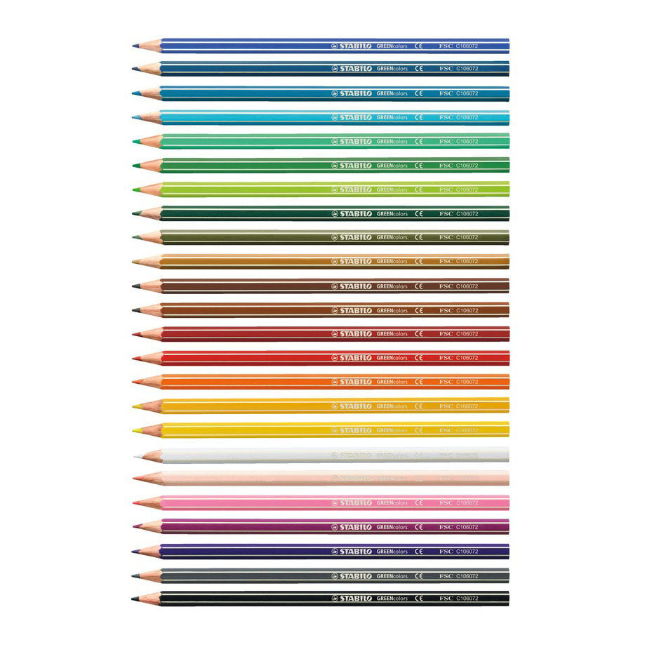 Abi Stlo Greencolors Arty Buntstifte, Etui mit 24 Stück