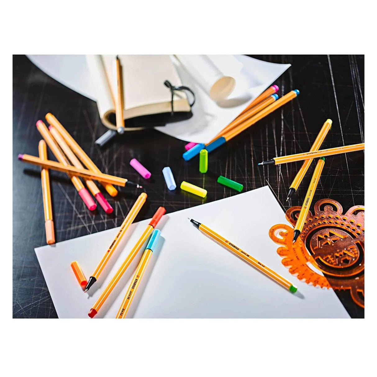 Stabilo Kreativset – Stift 68 Punkt 88 Pastell – Arty – Kombi-Federmäppchen 36-teilig