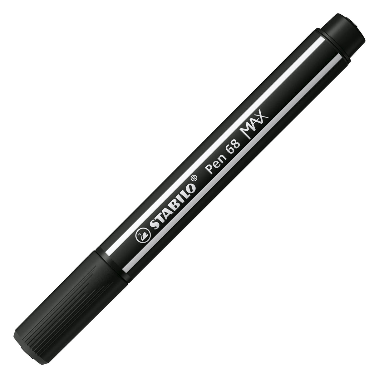 Stabilo Pen 68 max – Filzstift mit dicker Keilspitze – Schwarz