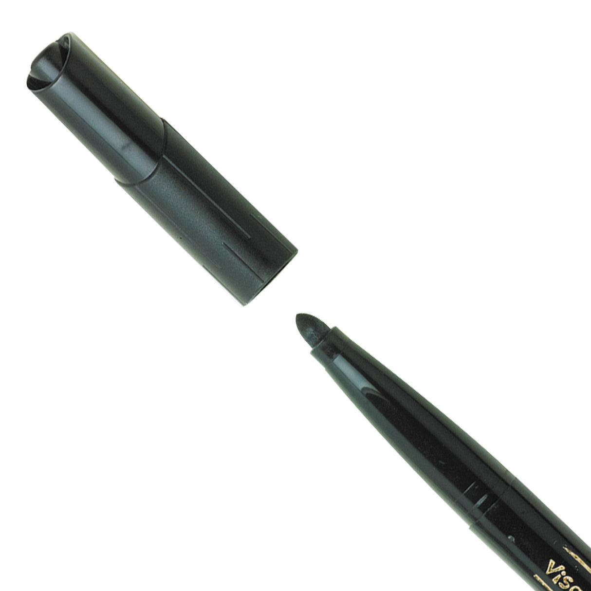 Bic Visa Color Farbmarker, Strichstärke 3 mm, schwarz, 12 Stück 1 Box