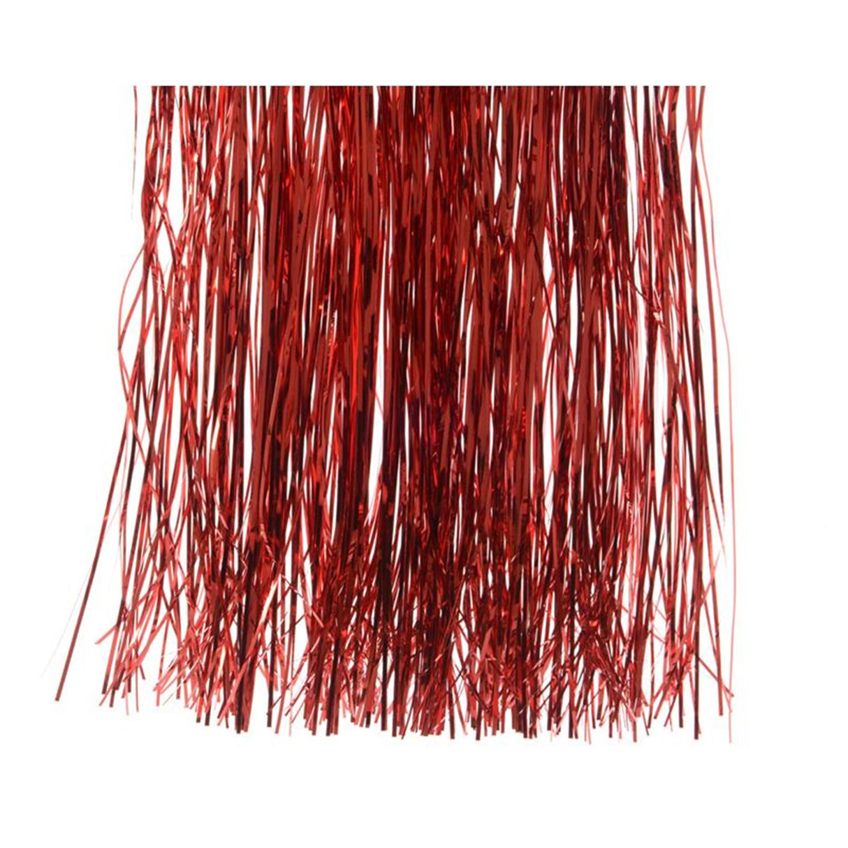 Decoris Lametta Weihnachtsrot H40cm B50cm