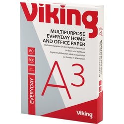 Kopieerpapier viking everyday a3 80 g m² glad wit 500 vellen