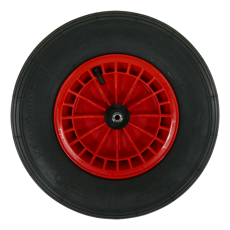 Fort Rad 480400x8Kunststofffelge rot Achse 13cm 2ply
