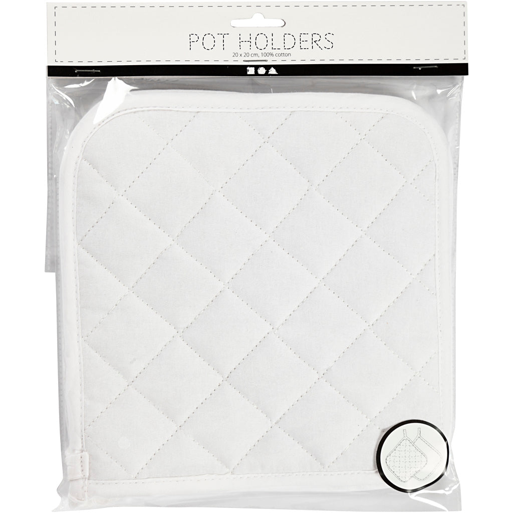 Creativ Company Pancake Wit 20x20cm, 1 Paar