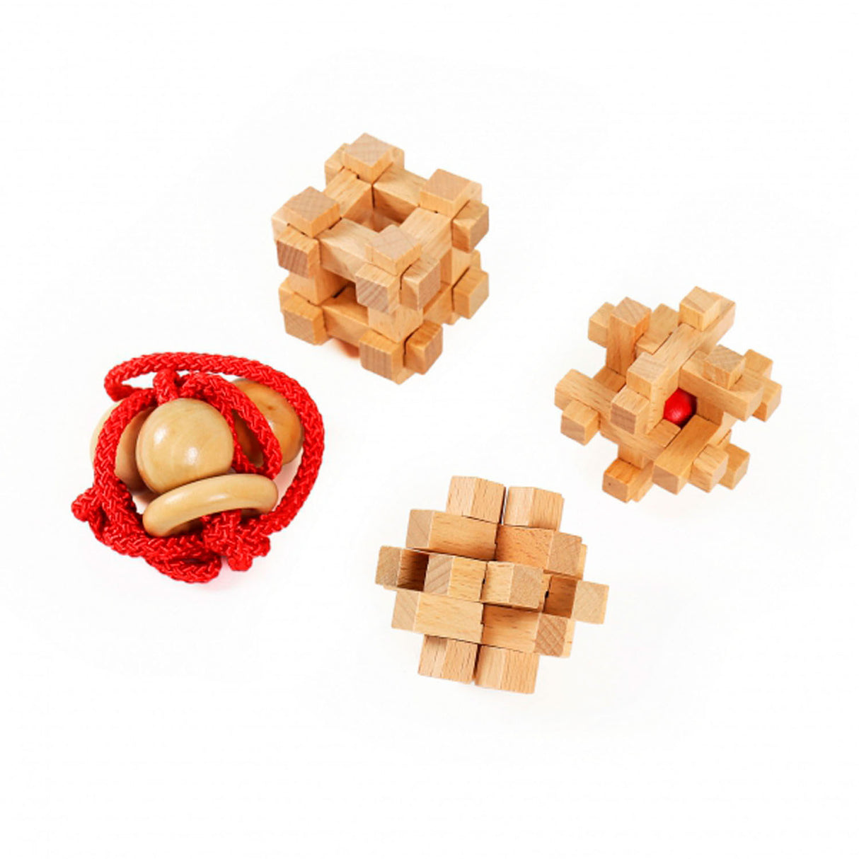 Eureka Holz-Gehirnpuzzles extrem, 4-tlg.