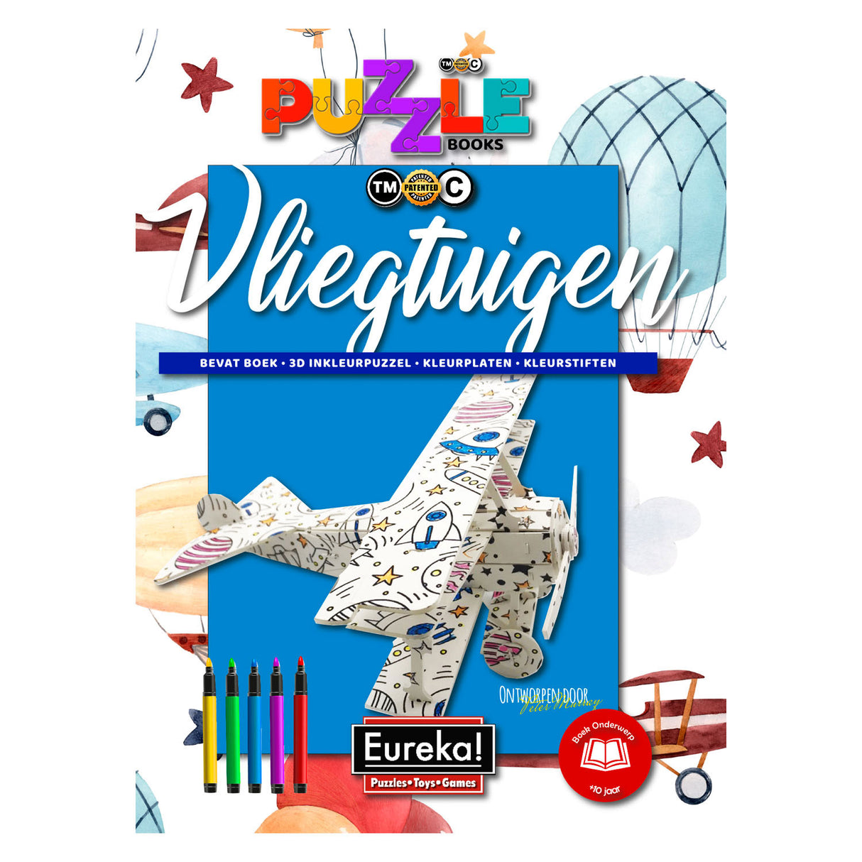 Eureka 3D -Puzzle -Bücher - Flugzeuge