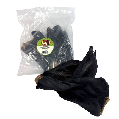 Petsnack Büffelohren mit Haaren