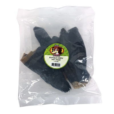 Petsnack Büffelohren mit Haaren