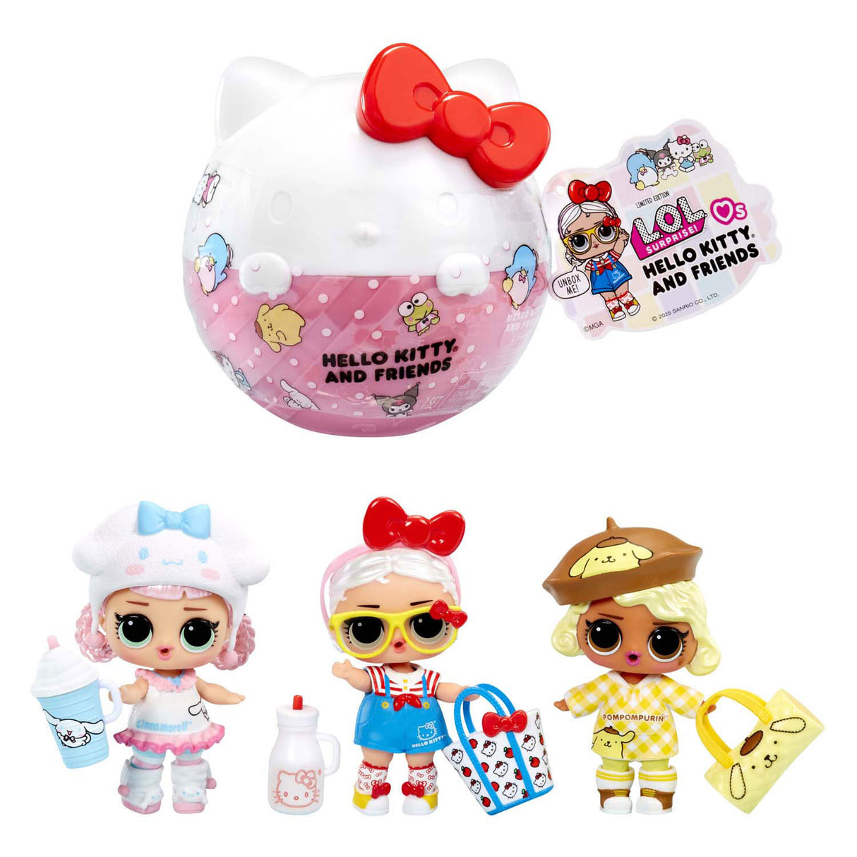 Lol. Surprise Loves Hello Kitty Friends Tots Hauptfiguren-Sortiment | 12 Stück