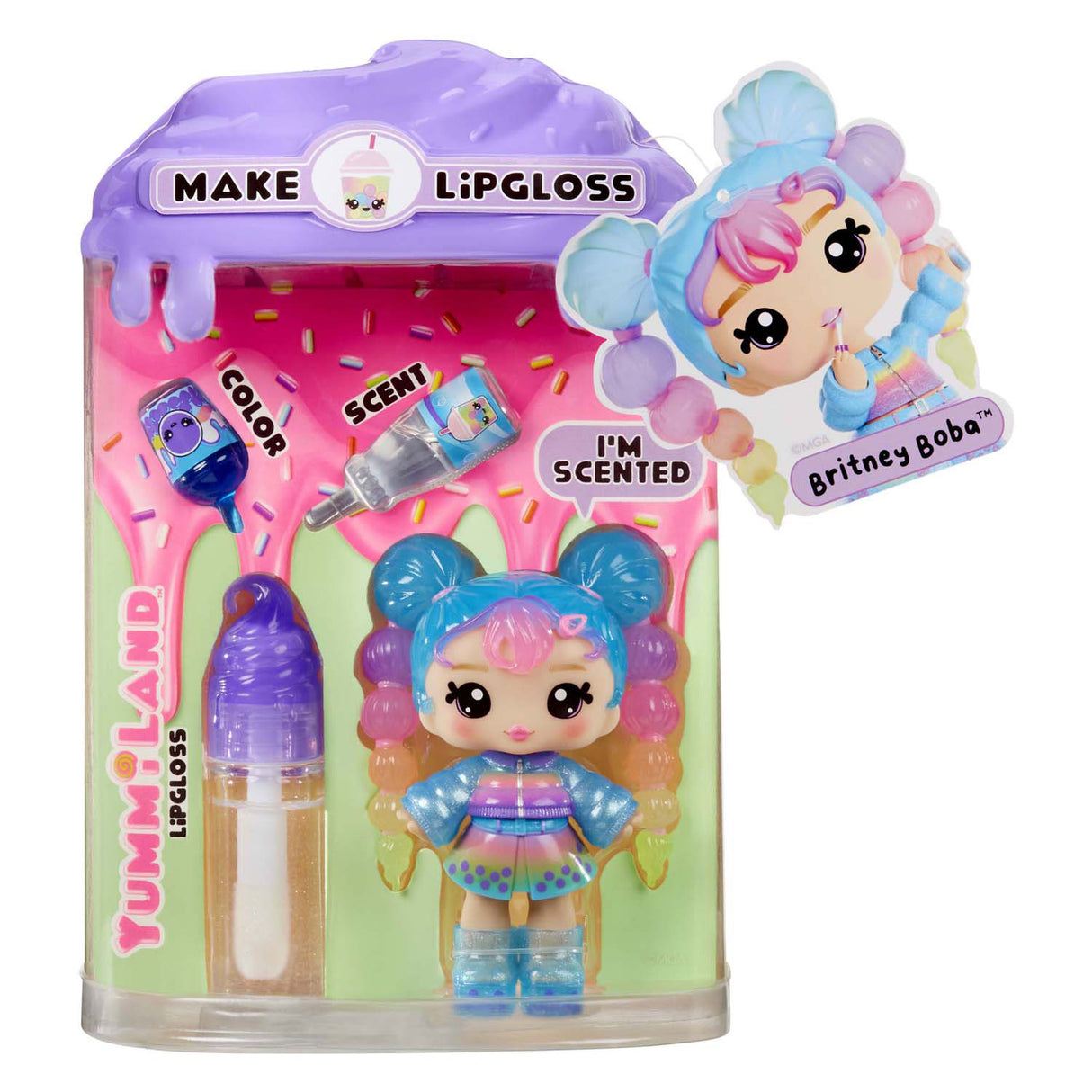 Mga Entertainment Yummiland Puppe – Britney Boba mit Lipgloss-Set