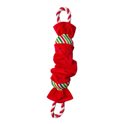 Happy Pet Top n Tail Ropee Weihnachtsknacker rot