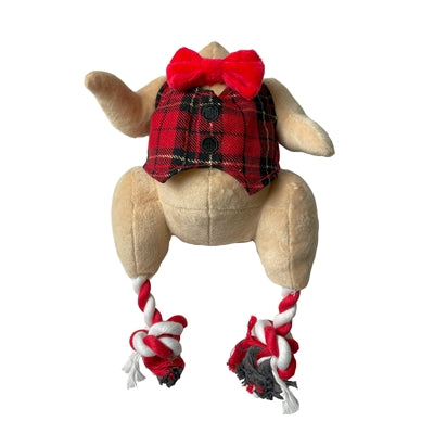 Fröhlicher Haustier-Weihnachtsseil-Truthahn