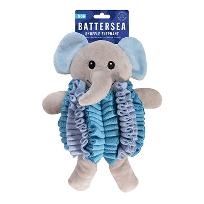 Battersea schnüffelt Elefantenblau
