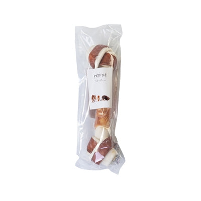 Petstyle lebender geknoteter Knochen mehrfarbig mit Huhn