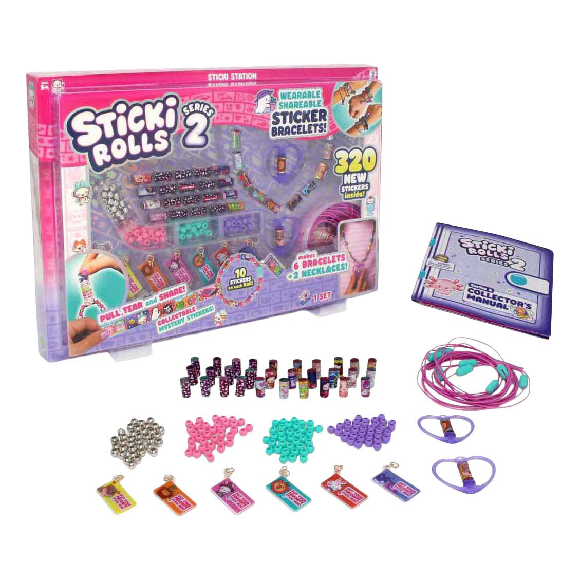 Herstellung von Jazwares-Sticki-Armbändern – 320 Aufkleber