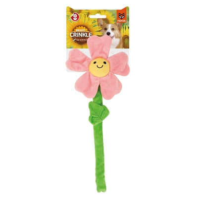 Fofos Crinkle-Blume rosa mit Seilstiel