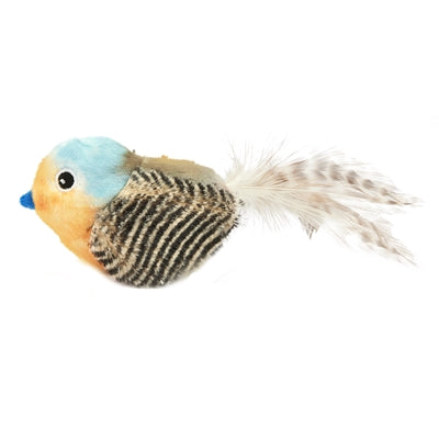 Fofos blauer Vogel mit Geräusch und Katzenminzenbällen