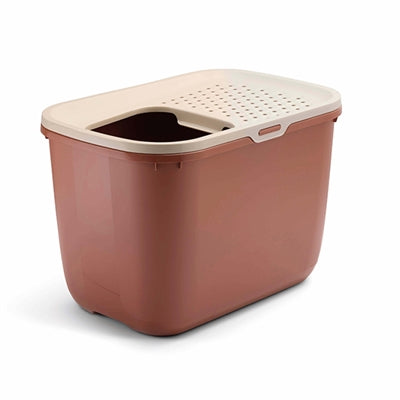Savic Katzentoilette Hop in Champagnerrosa Terrakotta