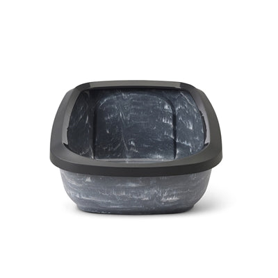 Savic Katzentoilette Aseo Jumbo Marmor grau schwarz