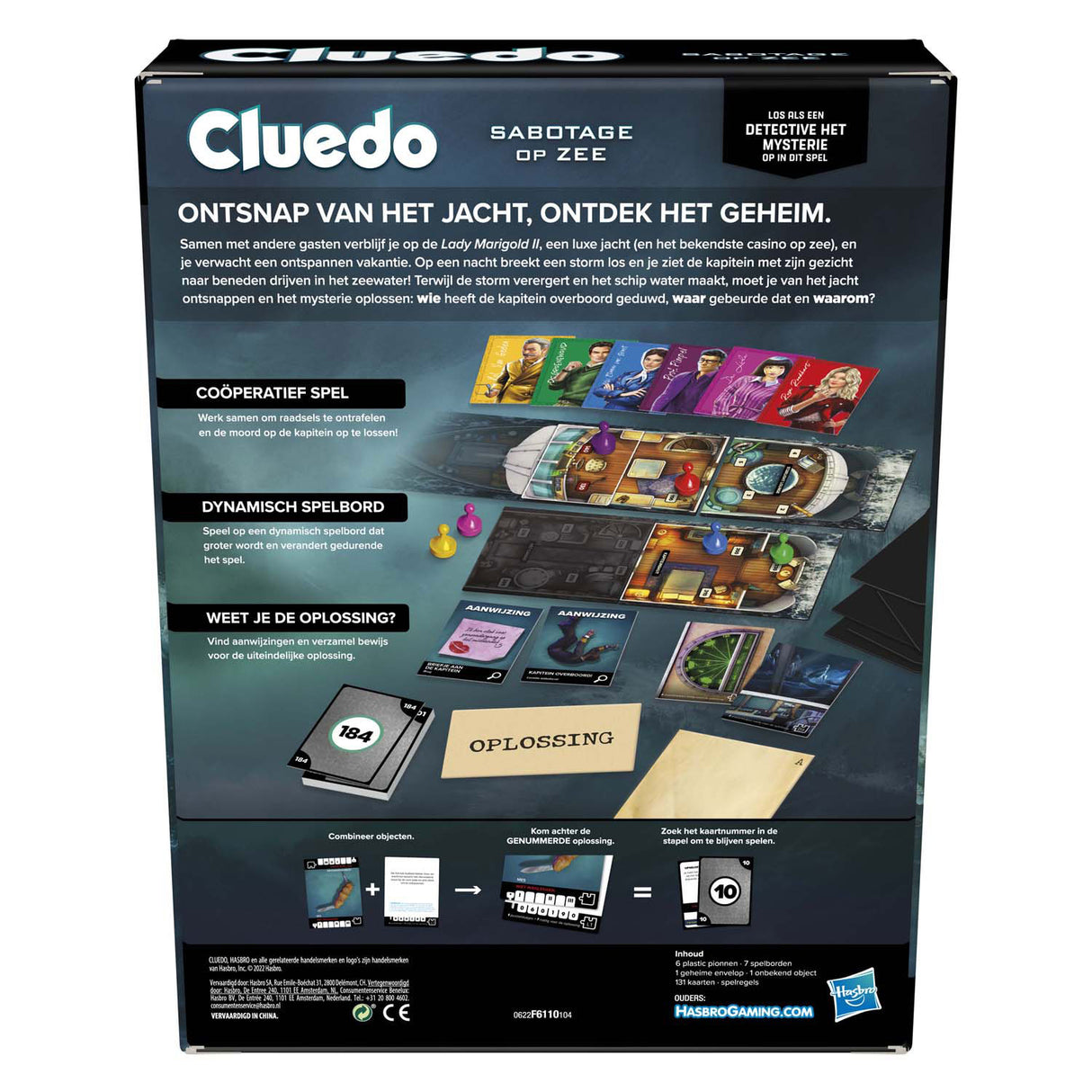 Hasbro Cluedo Escape Sabotage at Sea Brettspiel