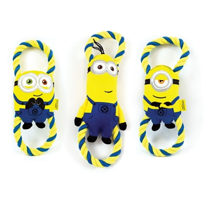 Minions Plüsch Bob Stuart Kevin am Zahnseidenseil