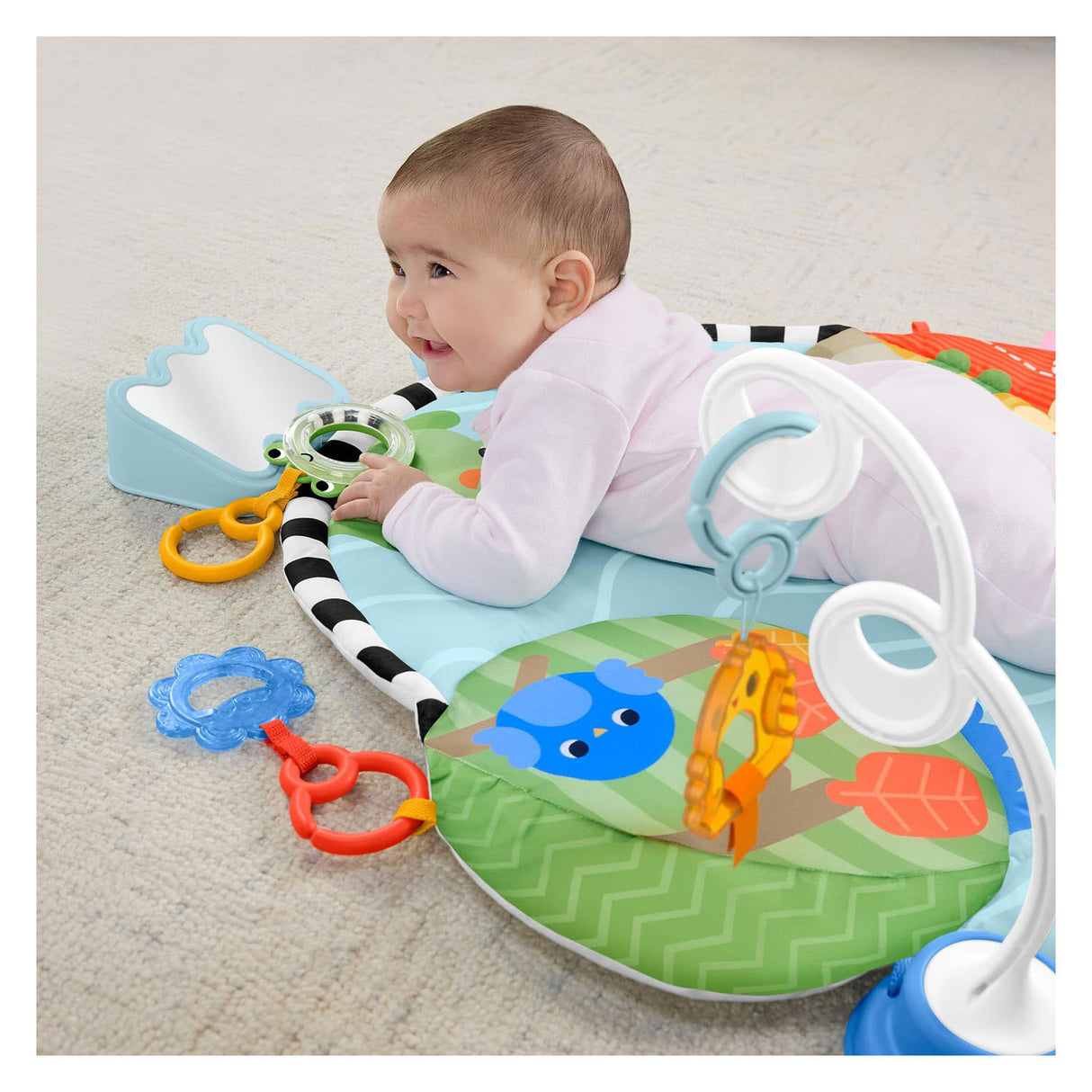 Fisher-Price 3-in-1-Treppen- und Schaukel-Aktivitätsmatte