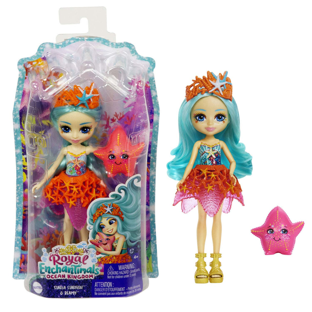Mattel Enchantimals Ocean Kingdom Staria Seestern Beamy