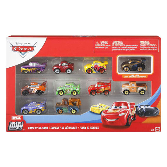 Disney Pixar Mini Racers Fahrzeuge, 10 Stück.
