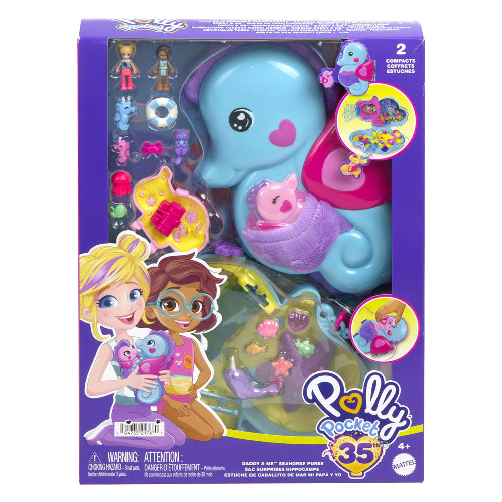 Mattel Polly Pockey Daddy Me Seepferdchen-Tasche