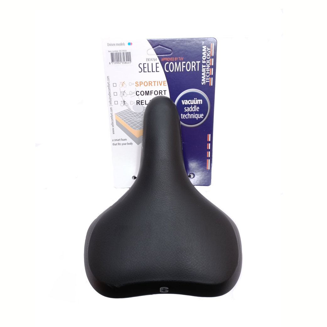 Selle Comfort Sattel rein mit intelligenter Schaumtechnologie. schwarz, ohne Schlinge