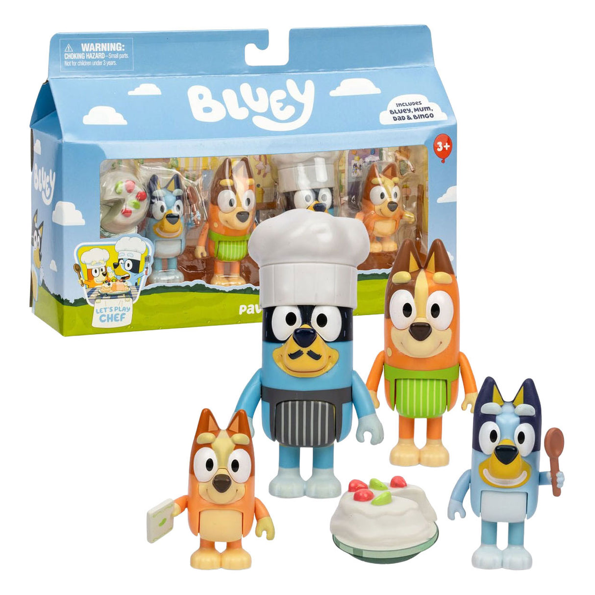 Moose Toys Bluey Dessert-Spielset – 4 Figuren