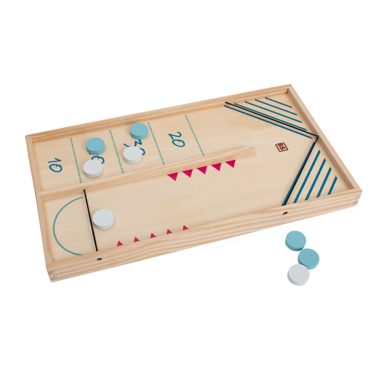 Bs Toys Sling Puck und Tischhockey-Actionspiel – 2-in-1-Brettspiel – Kinderspielzeug – ab 6 Jahren – 2 Spieler