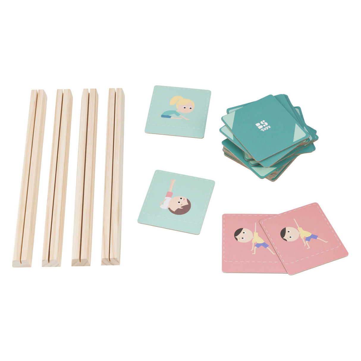 Bs toys – poseer combineer spel – bordspel – kaarten nadoen matchen – vanaf 4 jaar
