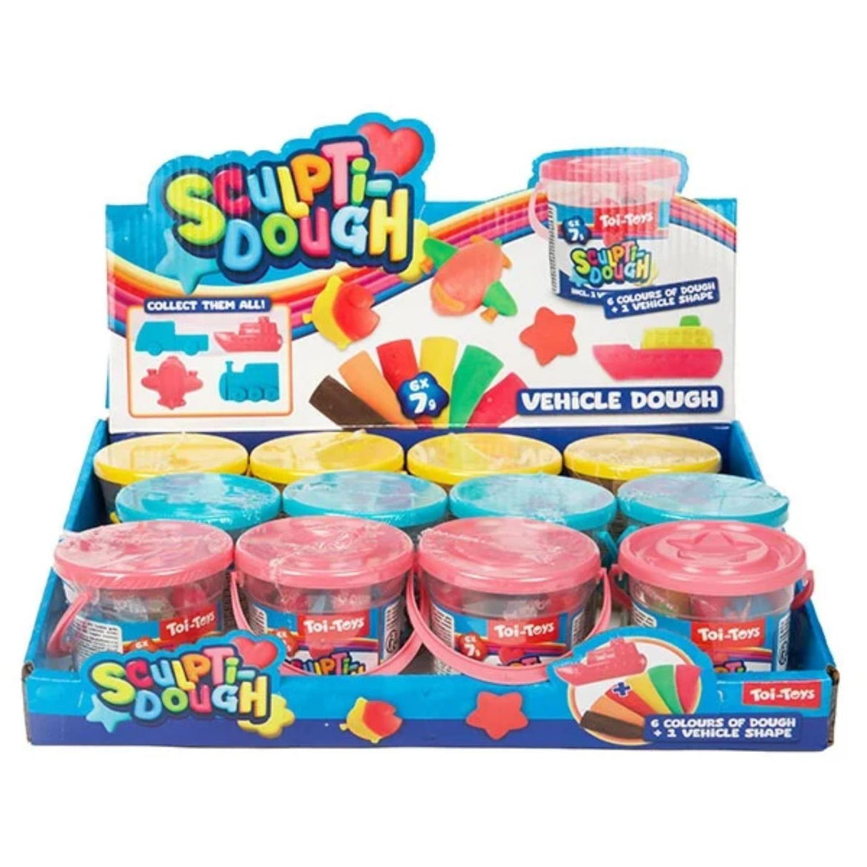 Toi-toys Toi Toys Sculptidough-Ton-Set im Eimer