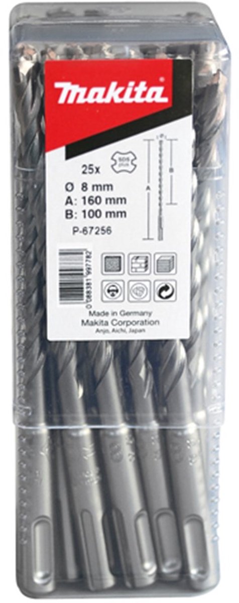 Makita - Bohrer für Beton - SDS-Plus - 10 Stück