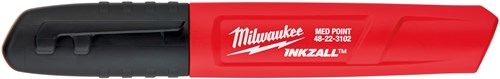 Milwaukee-Zubehör Inkzall Farbmarker mit feiner Spitze, 4-teiliges Set: Schwarz, Rot, Blau und Grün – 48223106