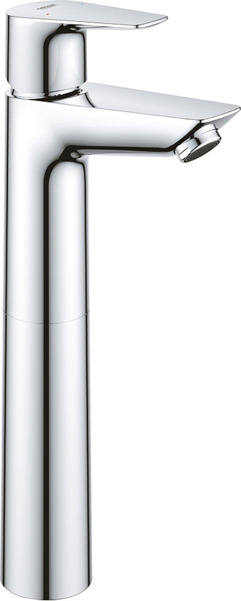 Grohe quickfix start edge wastafelkraan - waterbesparend - incl. waste - chroom